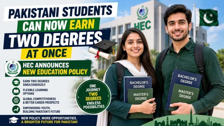 HEC New Policy Pakistani Students Can Now Earn Two Degrees Simultaneously