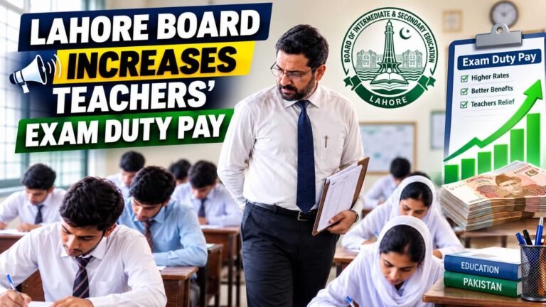 BISE Lahore Increases Exam Duty Pay for Teachers by 50%