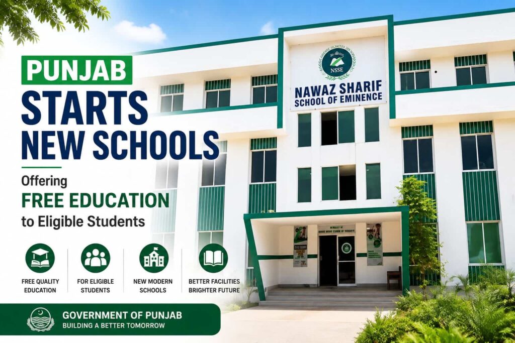 Punjab Launches Nawaz Sharif Centers of Eminence: Free Education for Low-Income Families