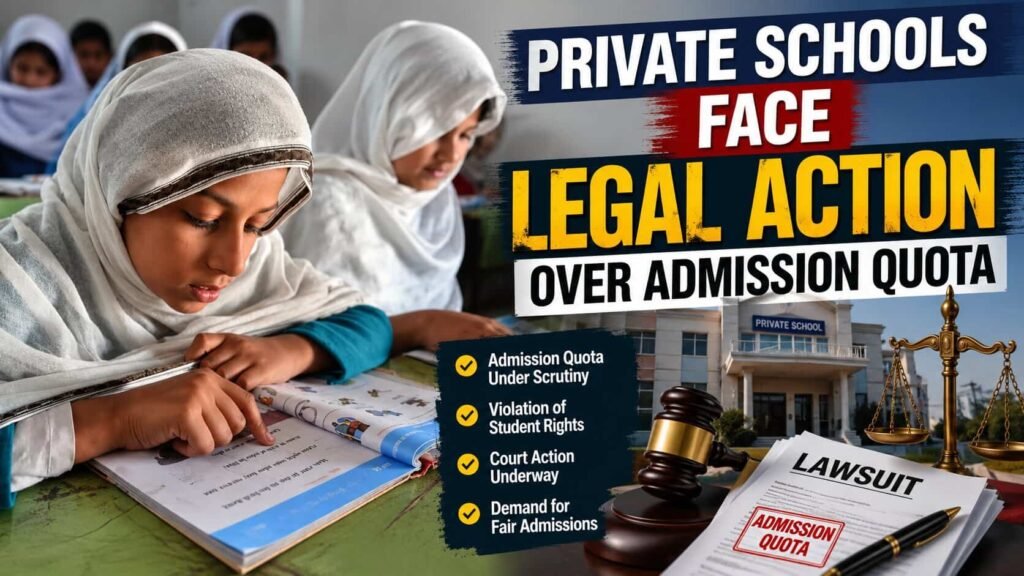Private Schools Face Legal Action Over Admission Quota for Deserving Students