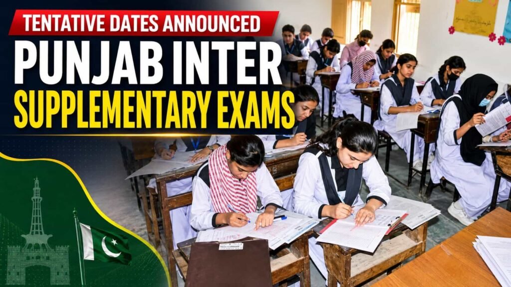 Punjab Intermediate Supplementary Exams 2026 Tentative Dates Announced
