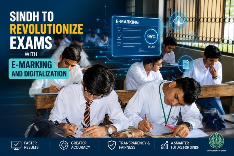 Sindh to Revolutionize Exams with E-Marking and Digitalization